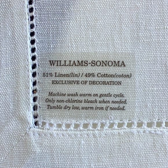 WILLIAMS SONOMA HORS D’ŒUVRES NAPKINS - Picture 3 of 3